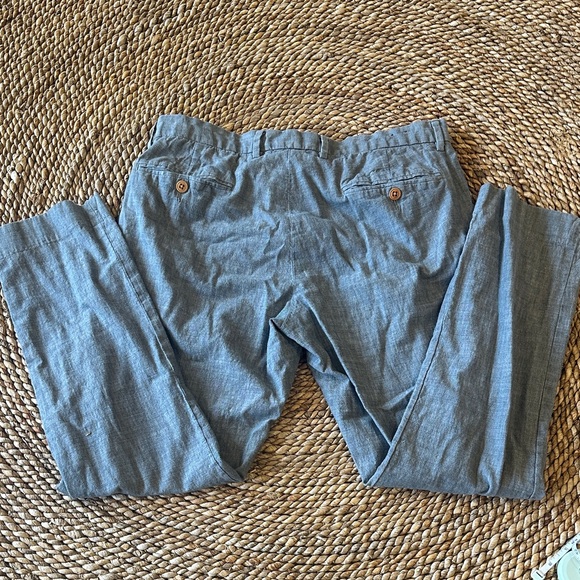 J. Crew Bowery Cotton Slim Fit Blue/Gray Pants - Picture 6 of 13